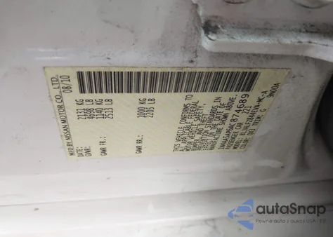 2010 Nissan Maxima 3.5 Sv из США, поврежденный, VIN 1N4AA5AP6AC874689